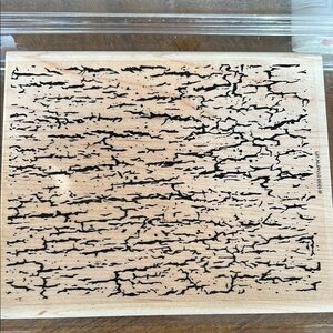 Stampin’ Up! Rubber Background Stamp “Antique Cracking” 1998